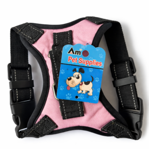 Arnés rosa ajustable para mascotas