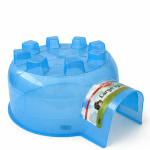 Iglú azul para roedores