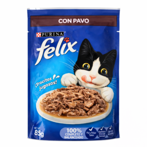 Comida Húmeda Felix con Pavo