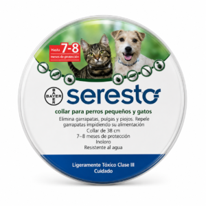 Collar Antipulgas SERESTO para Perros Pqueños y Gatos